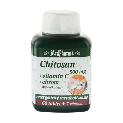 MEDPHARMA Chitosan 500 mg + Vitamin C + chrom, 67 tbl.